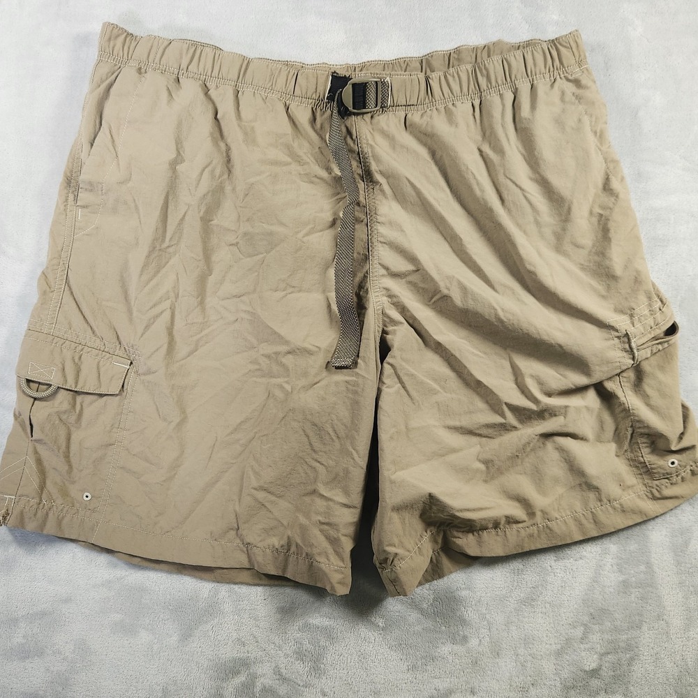 Columbia Shorts Men's Extra‎ Large Tan Outdoor Hiking Fishing Camping Pockets 9L